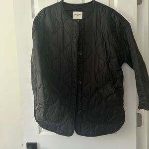 Abercrombie Black Quilted Jacket